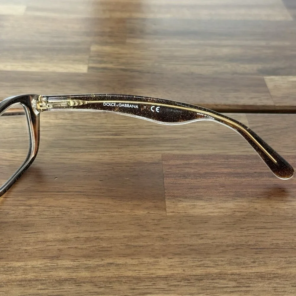 Dolce & Gabbana Eyeglasses Frames DG3168 2738 Tortoise Clear Gold 53-16-135